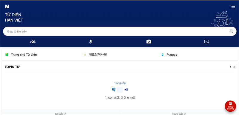 Naver Dịch: Dịch tiếng Hàn Quốc trực tuyến, miễn phí
