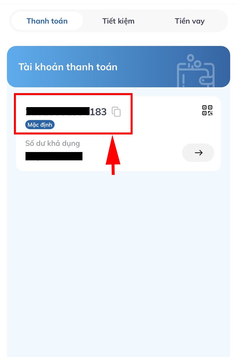 Tra số tài khoản trên ứng dụng BIDV Smart Banking