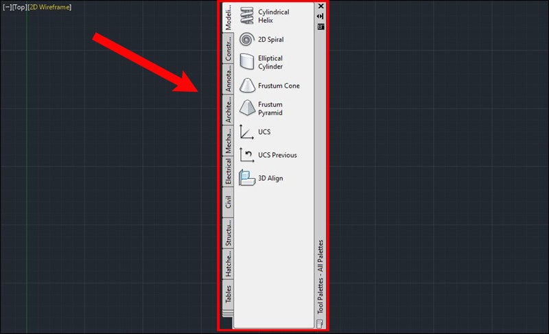 Tool Palettes cho các Block