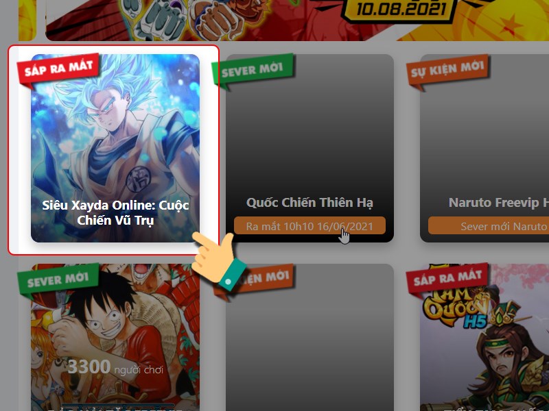 Chọn game Siêu Xayda Online Chọn game Siêu Xayda Online