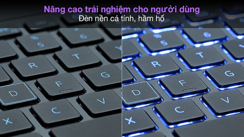 Đèn bàn phím của Dell G3 15 i7 10750H GTX 1650Ti