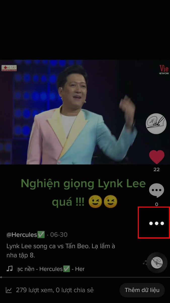 Để bỏ ghim video tr&ecirc;n TikTok bạn chỉ cần chọn video m&agrave; bạn đ&atilde; ghim > Nhấn v&agrave;o biểu tượng 3 dấu chấm