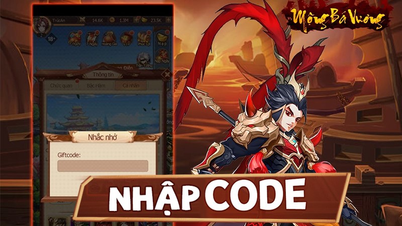 Code Mộng B&aacute; Vương mới nhất 