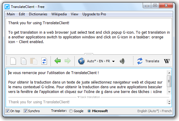 Translate Client: Phần mềm dịch giọng nói trên máy tính