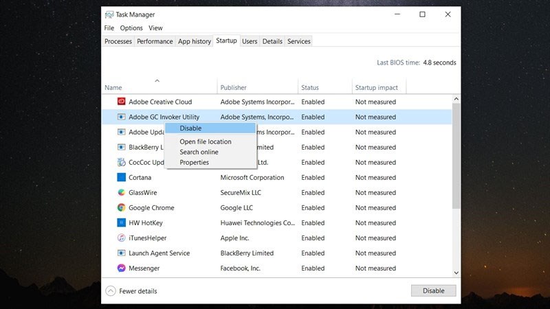 Có nên vô hiệu hóa Adobe GC Invoker Utility không?