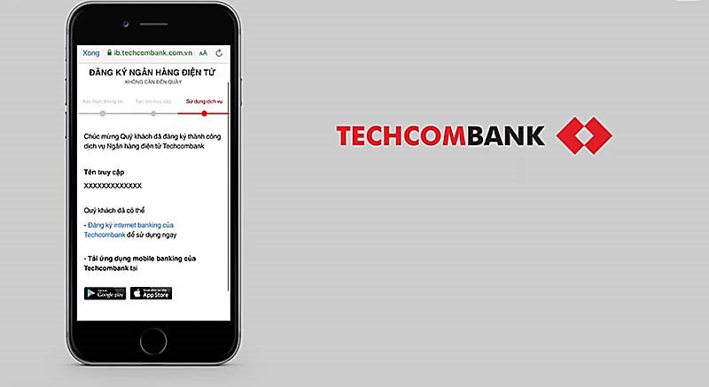 Hoàn thành dịch vụ Internet Banking trên điện thoại