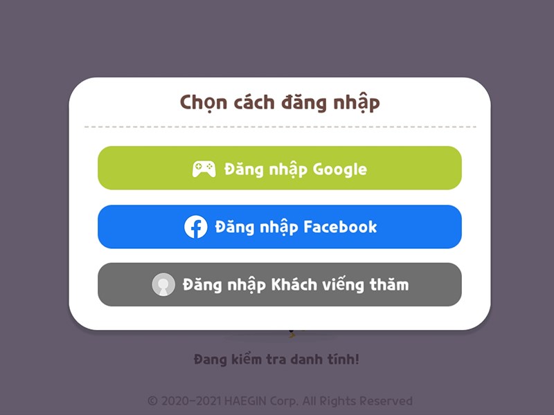 Đăng nhập để chơi game