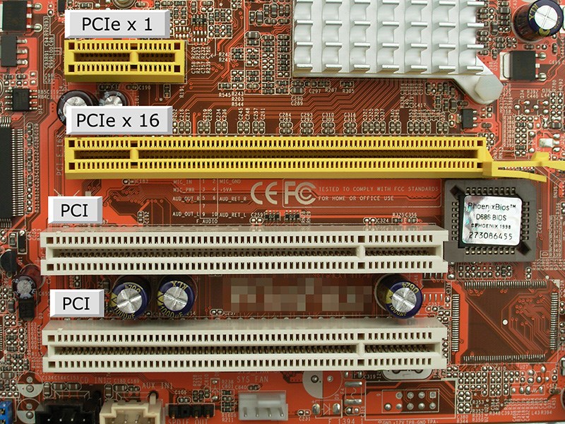 PCIe và PCI 