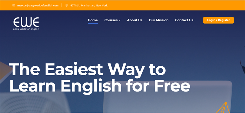 Easy World Of English: Web học Tiếng Anh cho người mất gốc online