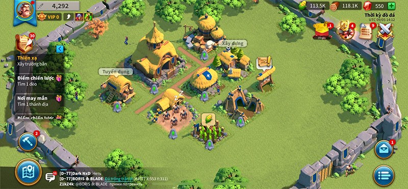 Giao diện Rise Of Kingdoms trên iOS