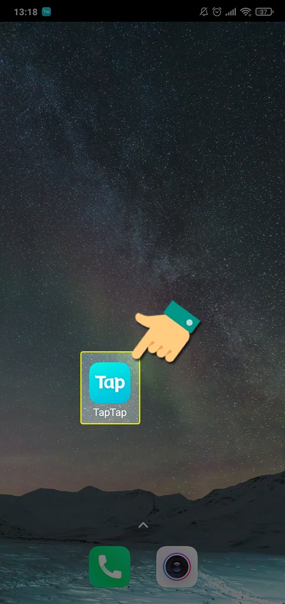 Truy cập ứng dụng TapTap