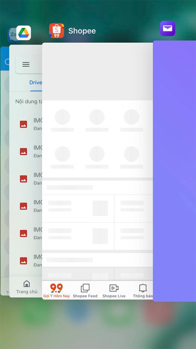 Xoá các ứng dụng đang sử dụng camera