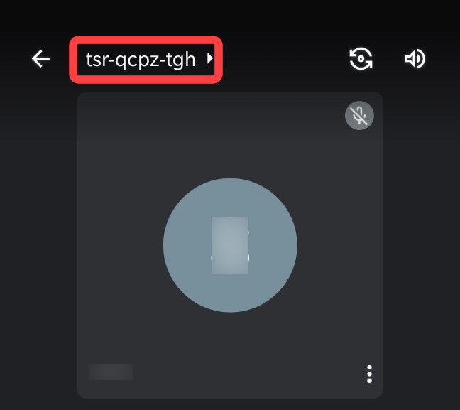 Nhấn v&agrave;o m&atilde; lớp học, họp online ở ph&iacute;a tr&ecirc;n