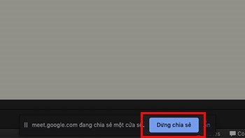 Để kết thúc trình chiếu PowerPoint trên Google Meet, chọn Dừng chia sẻ Để kết thúc trình chiếu PowerPoint trên Google Meet, chọn Dừng chia sẻ