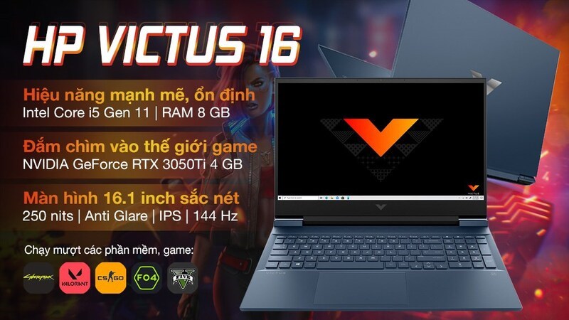 Thiết bị cung cấp RAM 8 GB và ổ cứng SSD 512 GB