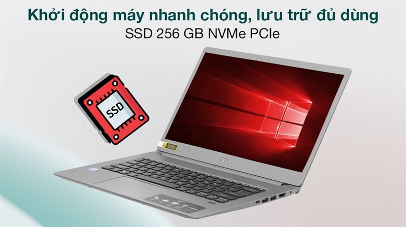 Ổ cứng SSD 256GB mạnh mẽ