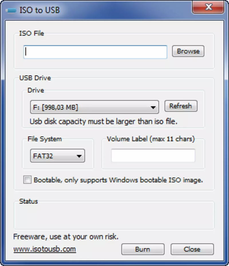 ISO to USB: Phần mềm tạo boot USB