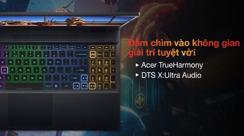 Bàn phím của laptop Acer Nitro 5 Tiger AN515 58 52SP i5 12500H