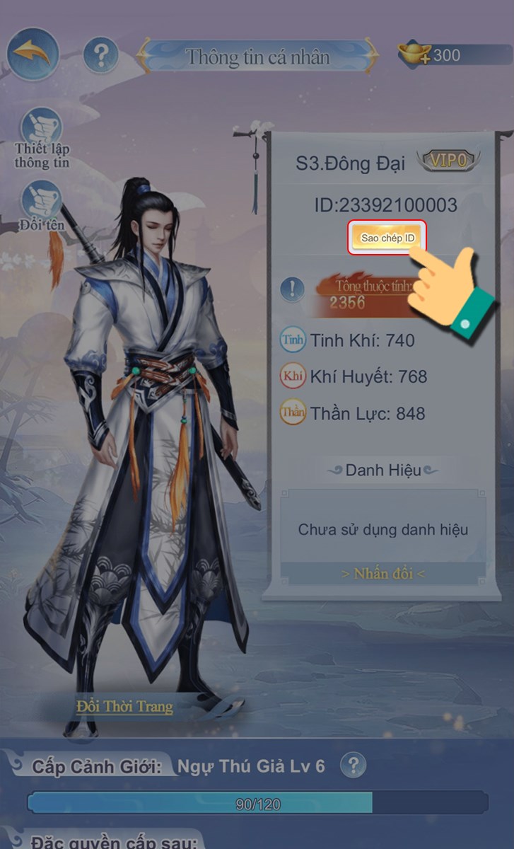 Chọn sao ch&eacute;p ID