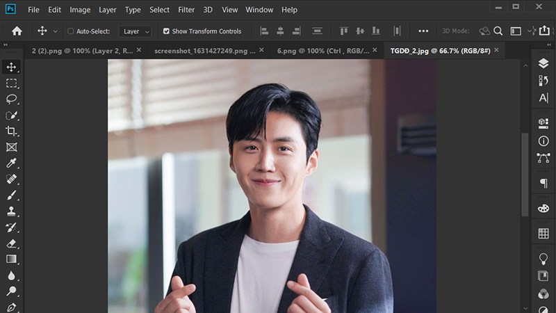 Mở h&igrave;nh ảnh chứa đối tượng muốn tạo viền