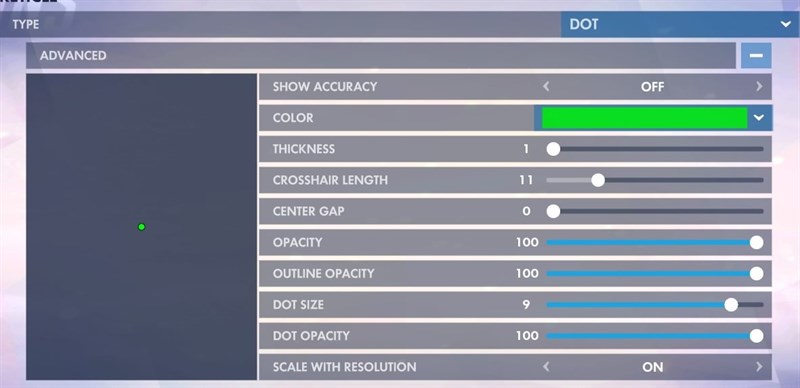 Non- Aiming Crosshair