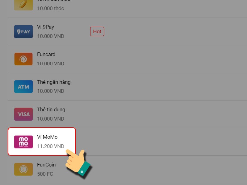 Thanh to&aacute;n bằng MoMo