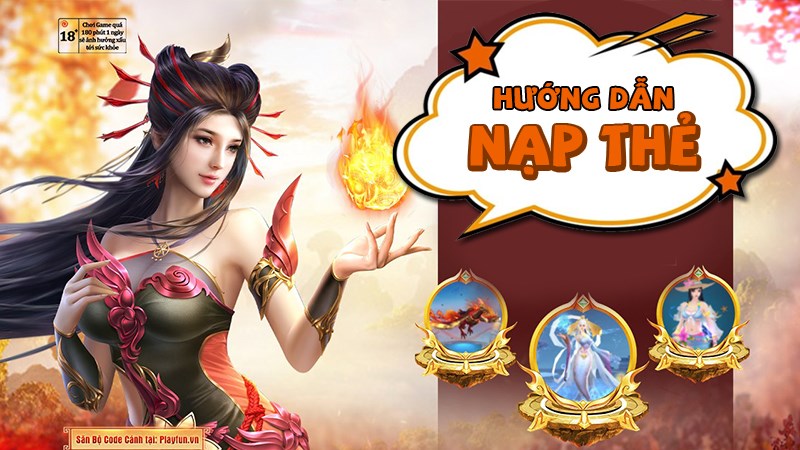 C&aacute;ch nạp thẻ Thần Kiếm Mobile