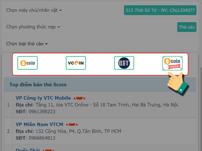 Chọn một trong 4 loại thẻ c&agrave;o n&agrave;y