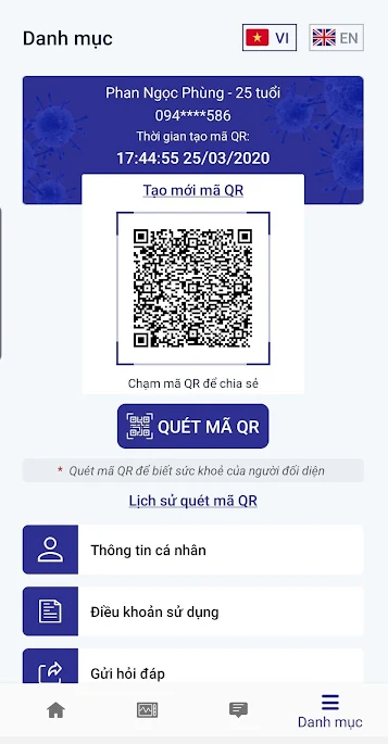 NCOVI: Ứng dụng khai b&aacute;o đi đường, khai b&aacute;o y tế