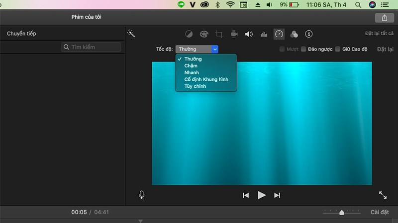 iMovie: Phần mềm chỉnh tốc độ nhạc, chỉnh sửa video