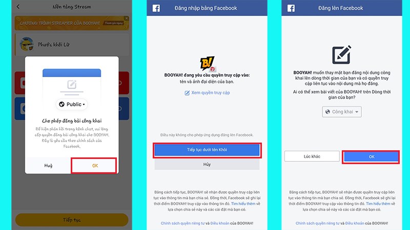 cấp quyền cho ứng dụng tr&ecirc;n Facebook