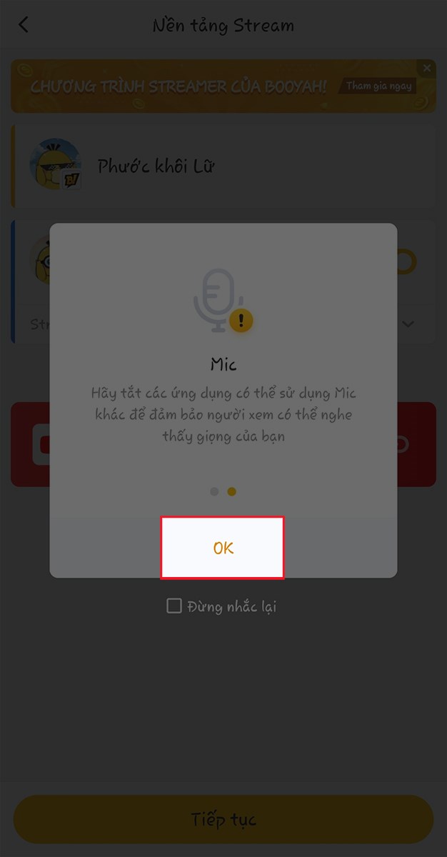  cấp quyền cho ứng dụng sử dụng Micro
