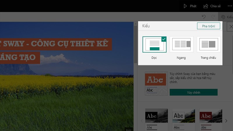 T&ugrave;y biến giao diện silde theo c&aacute;ch ri&ecirc;ng của bạn bằng c&ocirc;ng cụ Design