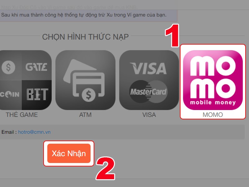 Thanh toán bằng ví MoMo Thanh toán bằng ví MoMo
