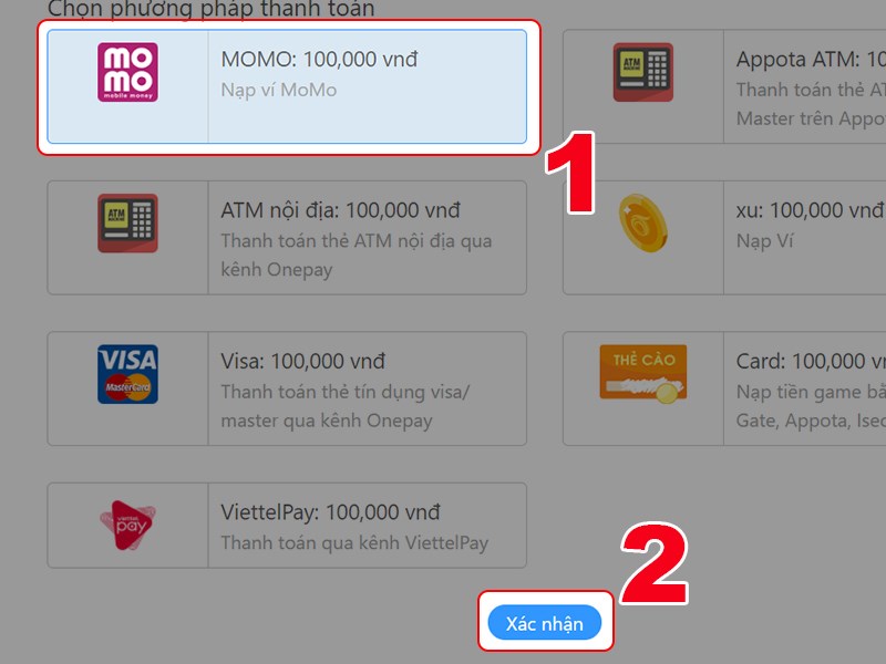 Thanh to&aacute;n bằng v&iacute; điện tử