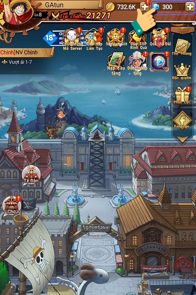 Nhấn v&agrave;o dấu +