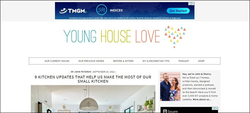 Young House Love: Trang web nội thất, thiết kế nhà nổi tiếng