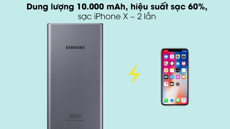 Samsung EB-P3300 có dung lượng 10.000 mAh