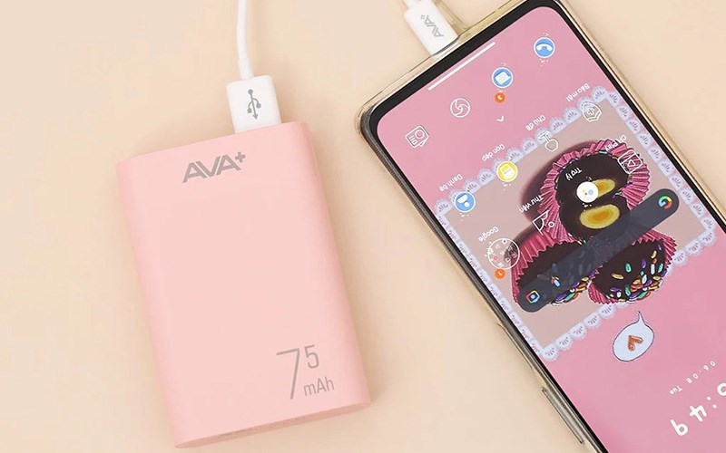 Pin sạc dự phòng 7500 mAh AVA+ LJ JP199