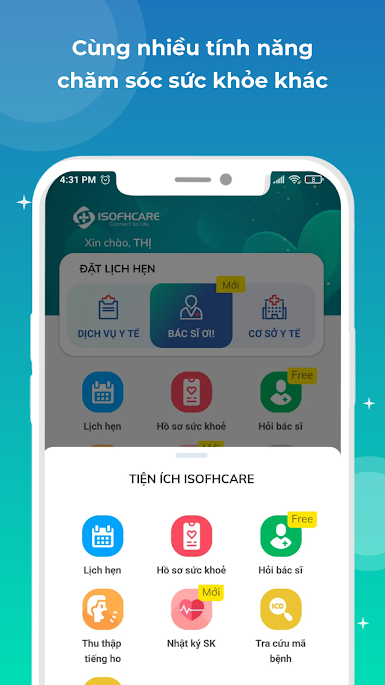 ISOFHCARE - Bác Sĩ Ơi: App đặt lịch khám bệnh, tư vấn sức khỏe trực tuyến
