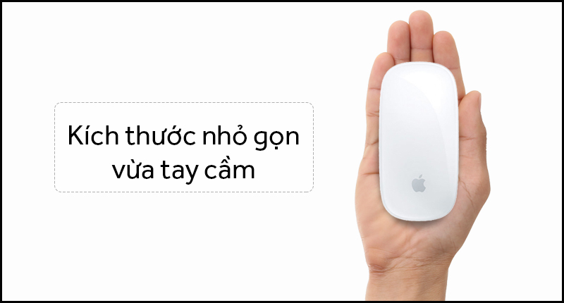 Chuột Bluetooth Apple mang thiết kế đặc trưng của Apple.