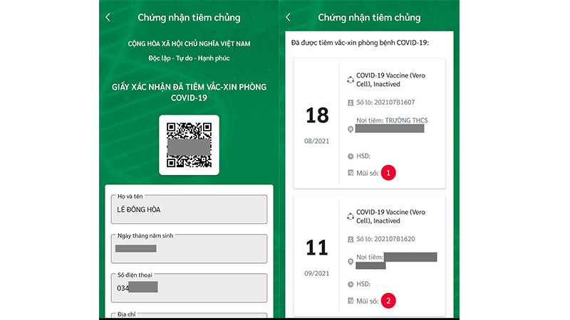 To&agrave;n bộ th&ocirc;ng tin về Giấy chứng nhận ti&ecirc;m chủng