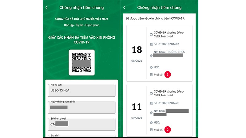 Toàn bộ thông tin về Giấy chứng nhận tiêm chủng