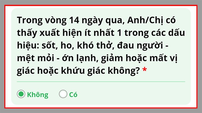 Trả lời Có hoặc Không