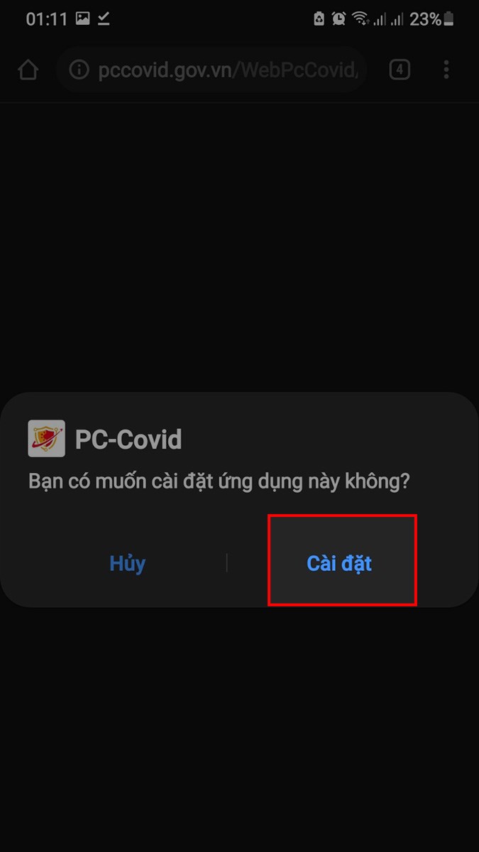 Chọn C&agrave;i đặt