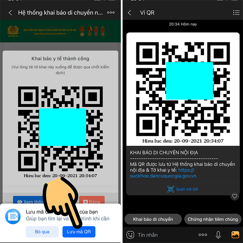 Zalo: App khai báo y tế di chuyển bằng mã QR