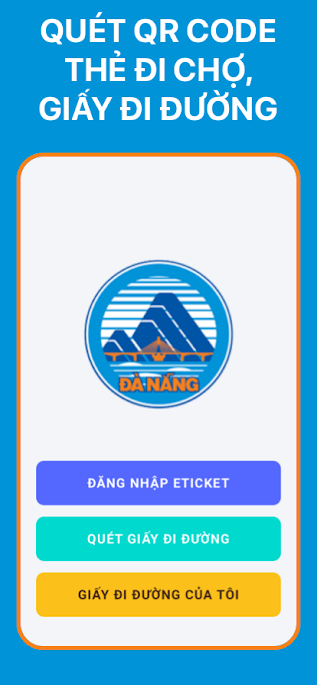 eTicket - Đ&agrave; Nẵng: App qu&eacute;t QR code, thẻ đi chợ, giấy đi đường