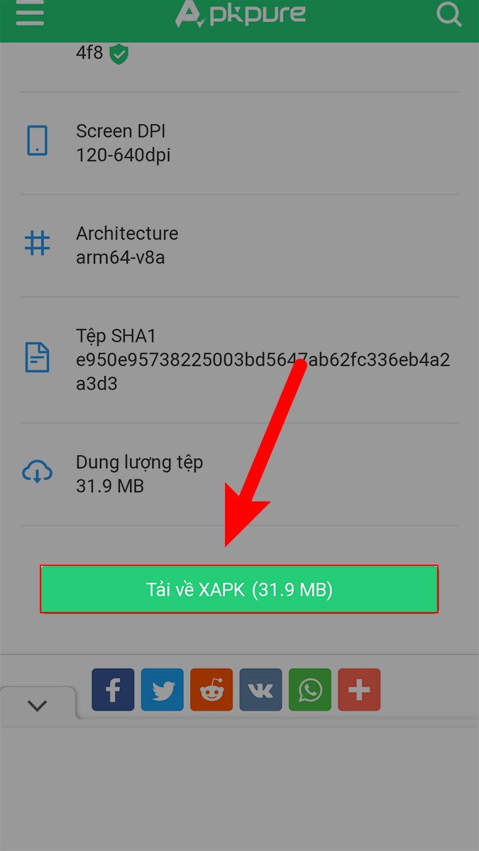 Nhấn Tải về XAPK lần nữa để tải file Y Tế HCM apk