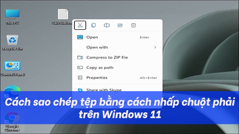 C&aacute;ch sao ch&eacute;p tệp bằng c&aacute;ch click chuột phải