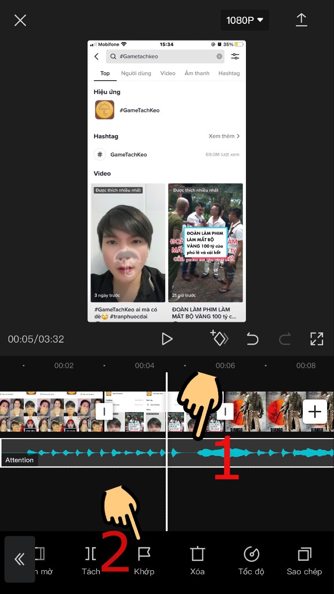 Nhấn chọn v&agrave;o thanh &acirc;m nhạc v&agrave; bấm Khớp